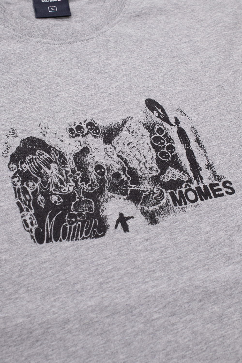 Momes Paris Candle T-Shirt Heather Grey - BONKERS