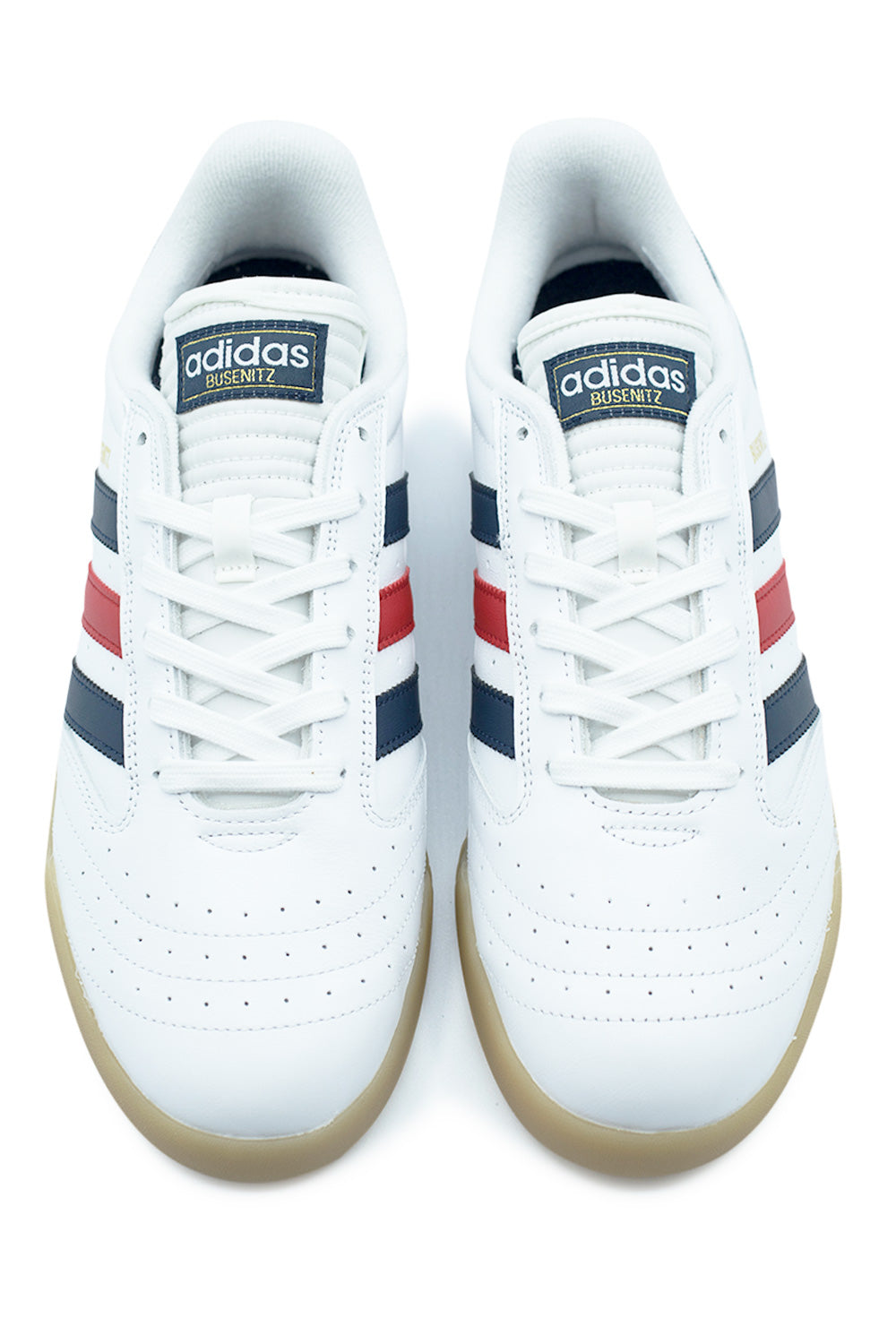 Adidas Busenitz Indoor Super Shoe Cloud White / Collegiate Navy / Better Scarlet - BONKERS