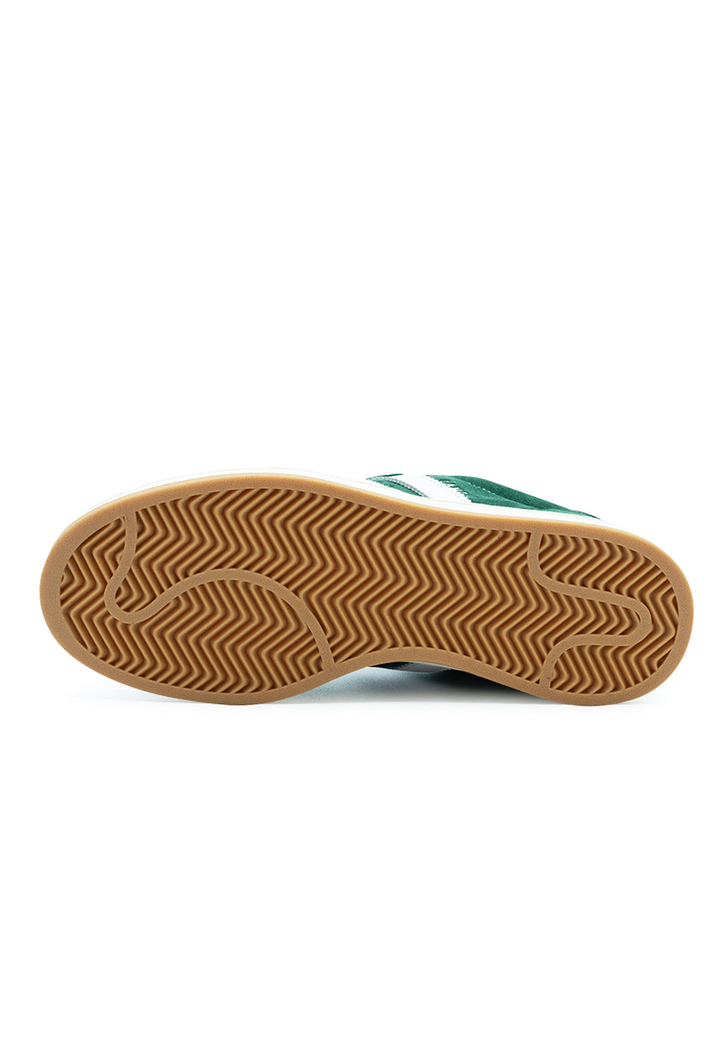 Detailaufnahme der Off-White-Sohle des adidas Campus 00s – robuste Cupsohle für optimalen Grip und langlebigen Tragekomfort