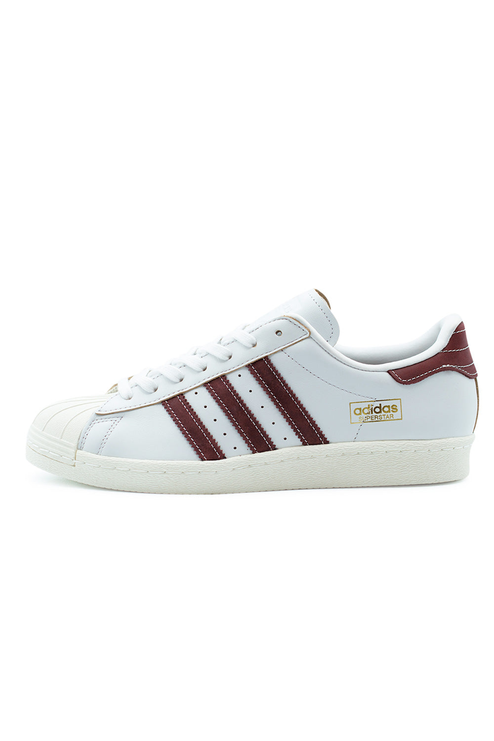 Adidas Superstar 80 ADV Schuh Weiss / Dunkelrot / Altweiss Adidas Superstar 80 ADV Schuh Weiss / Dunkelrot / Altweiss