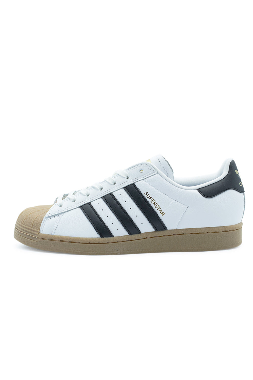 adidas Superstar ADV Cloud White – legendärer Sneaker mit weißem Leder-Obermaterial, schwarzen 3-Streifen und klassischer Shell Toe