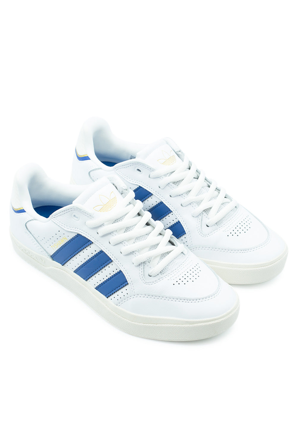 Adidas Tyshawn Low Shoe Cloud White / Royal Blue / Chalk White - BONKERS