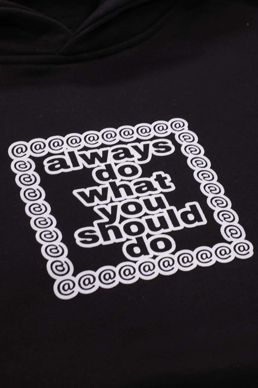 "Schwarzer Always ADWYSD Hoodie – Urbaner Streetwear-Kapuzenpullover mit Relaxed Fit"
