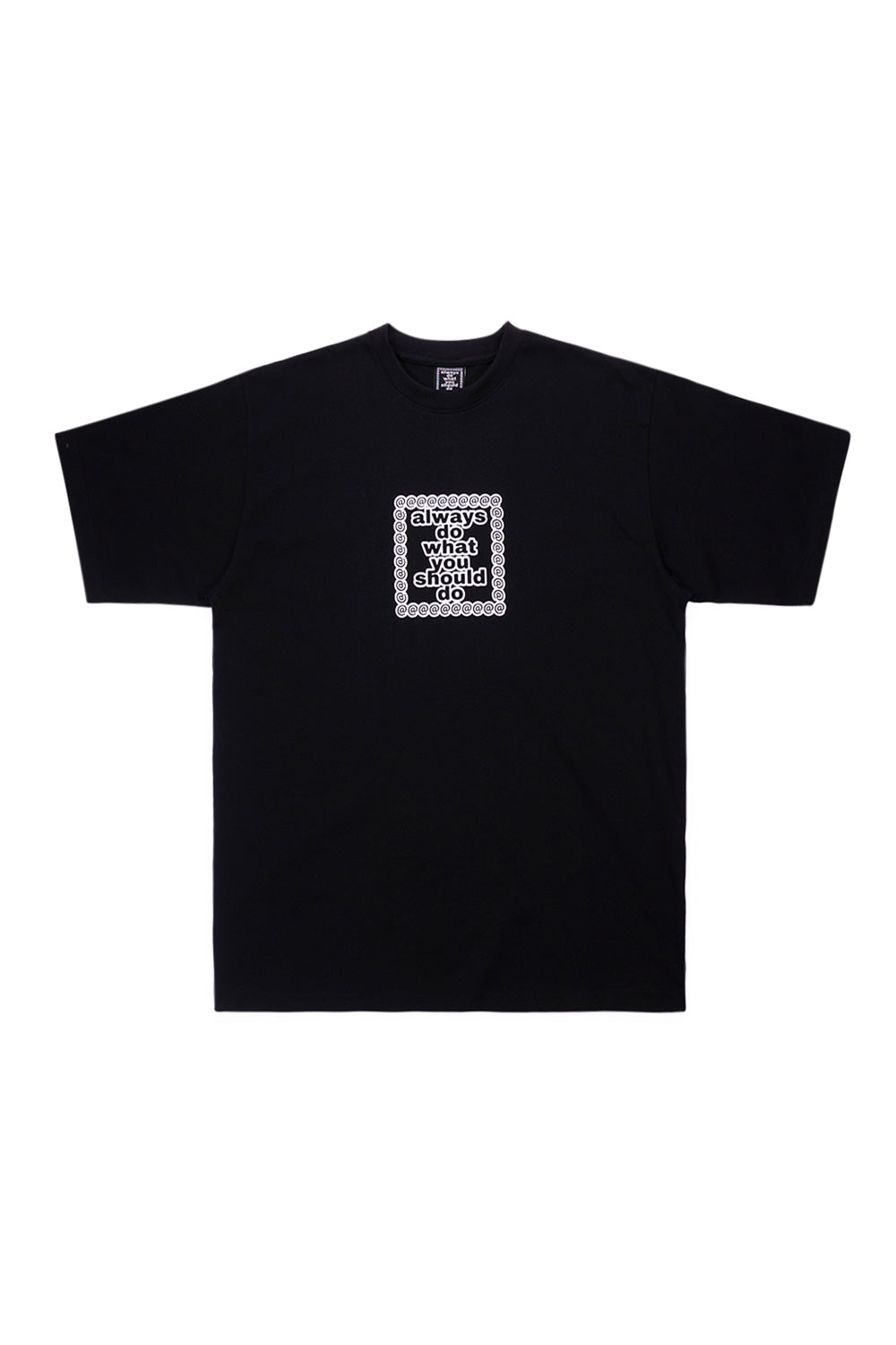 "Always ADWYSD Core T-Shirt Black – Schwarzes Streetwear-T-Shirt mit dezentem Front-Print"