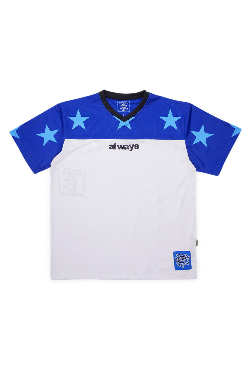 "Always Micro Mesh Star Football Jersey Blue Navy – Leichtes, atmungsaktives Trikot im sportlichen Look"
