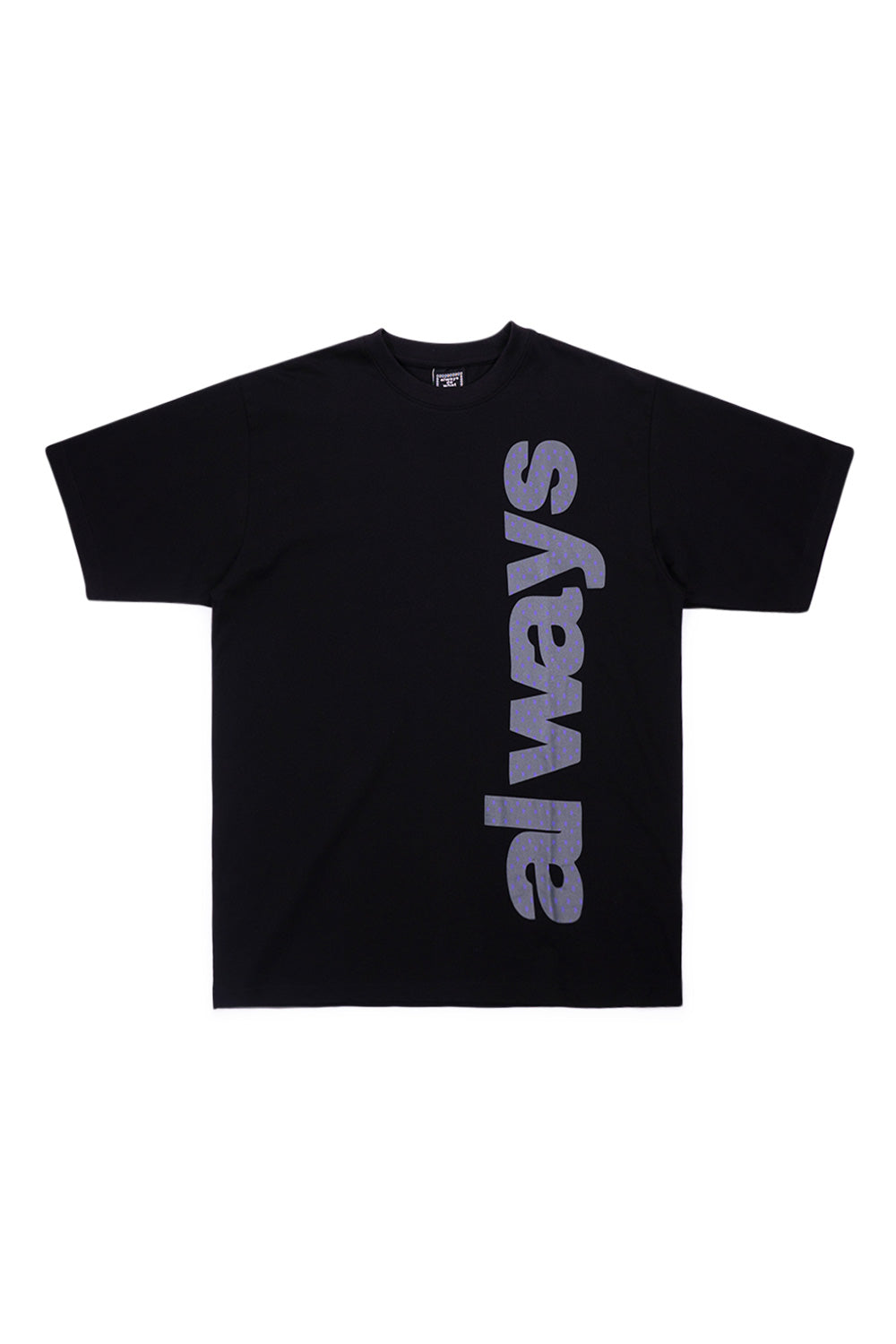 "Always Up Star T-Shirt Black – Schwarzes Streetwear-T-Shirt mit Sternen-Print auf der Brust"