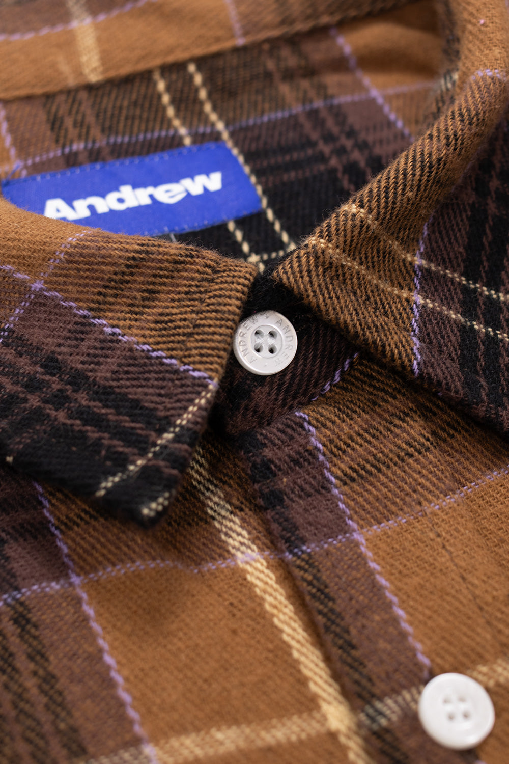 Andrew Miami Patchwork Flannel Brown - BONKERS