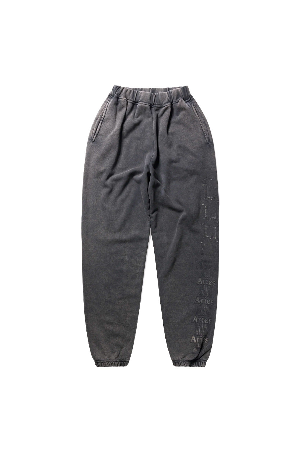 Aries Aged Ancient Column Sweatpant Black – Stylische schwarze Sweatpants von Aries mit antikem Column-Design, ideal für einen modernen, urbanen Look.