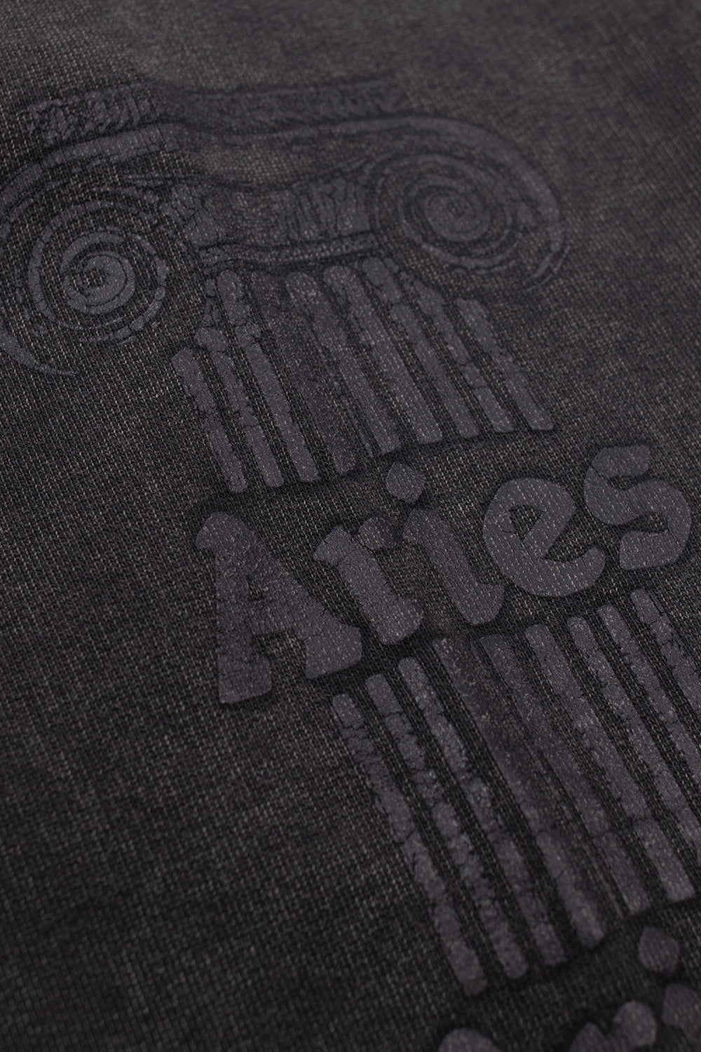 Aries Aged Ancient Column Sweatshirt Black - BONKERS