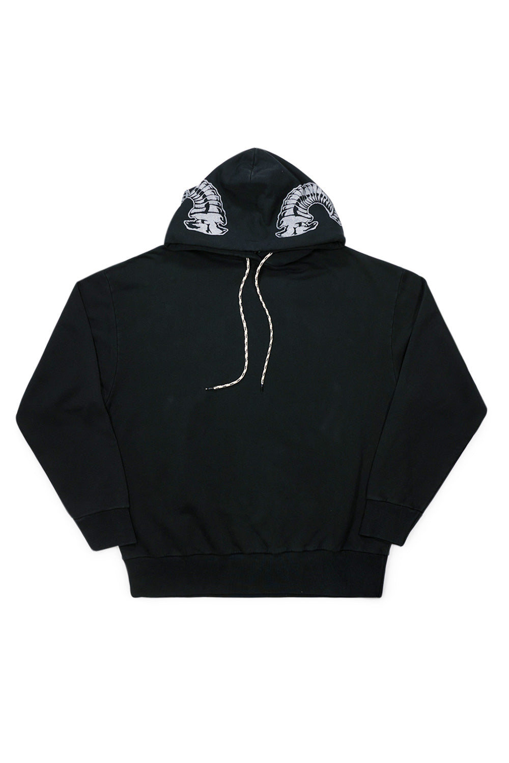 "Aries Fear No Evil Hoodie in Schwarz – Stylischer Hoodie mit auffälligem Fear No Evil Print, perfekt für urbane Mode"
