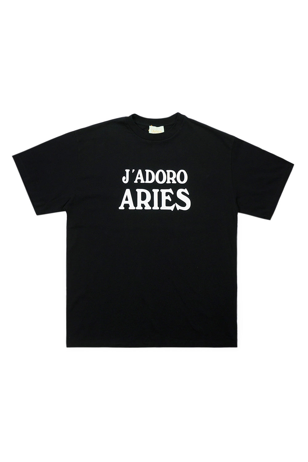 "Aries Jadoro Aries T-Shirt in Schwarz – stylisches Streetwear-Shirt mit markantem Print"
