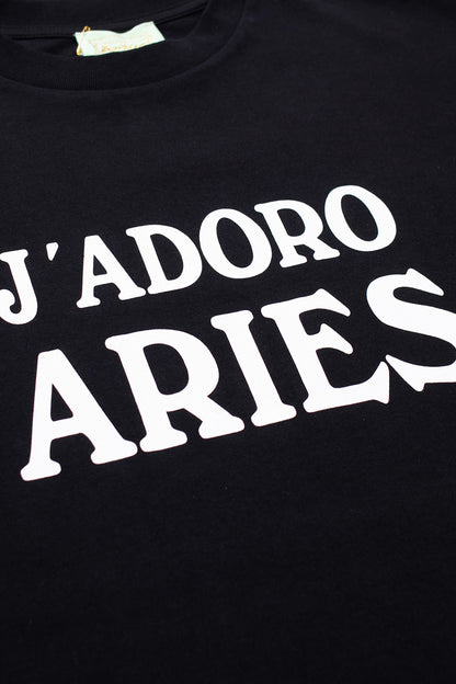 Aries J'adoro Aries T-Shirt Black - BONKERS