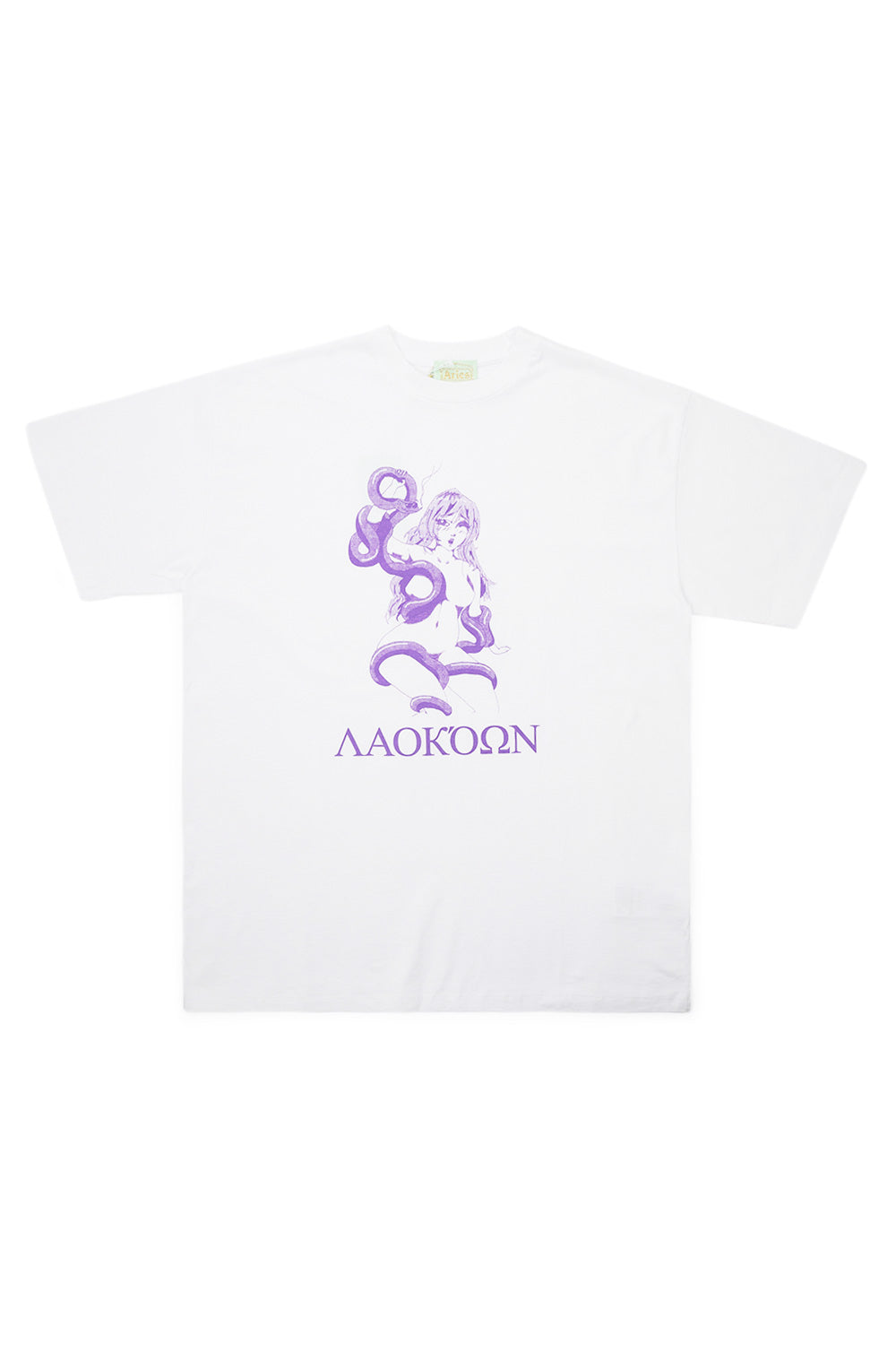 "Aries Laocoonte T-Shirt in Weiß – hochwertiges Streetwear-Shirt mit Kunst-Print"
