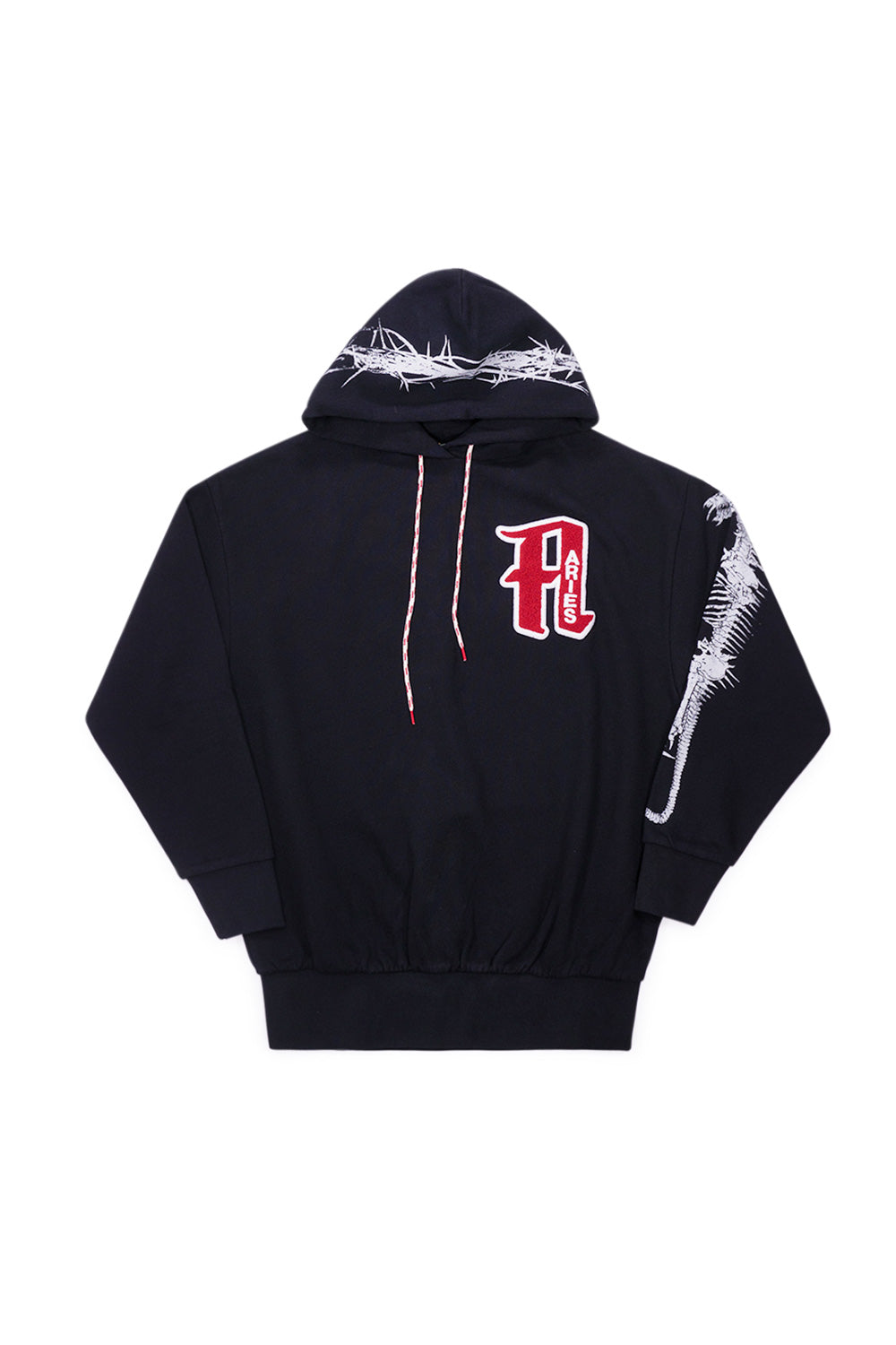 "Aries Nothing Matters Embroidered Hoodie Black – Cooles schwarzes Hoodie mit auffälliger Stickerei für moderne Streetstyle-Ästhetik"