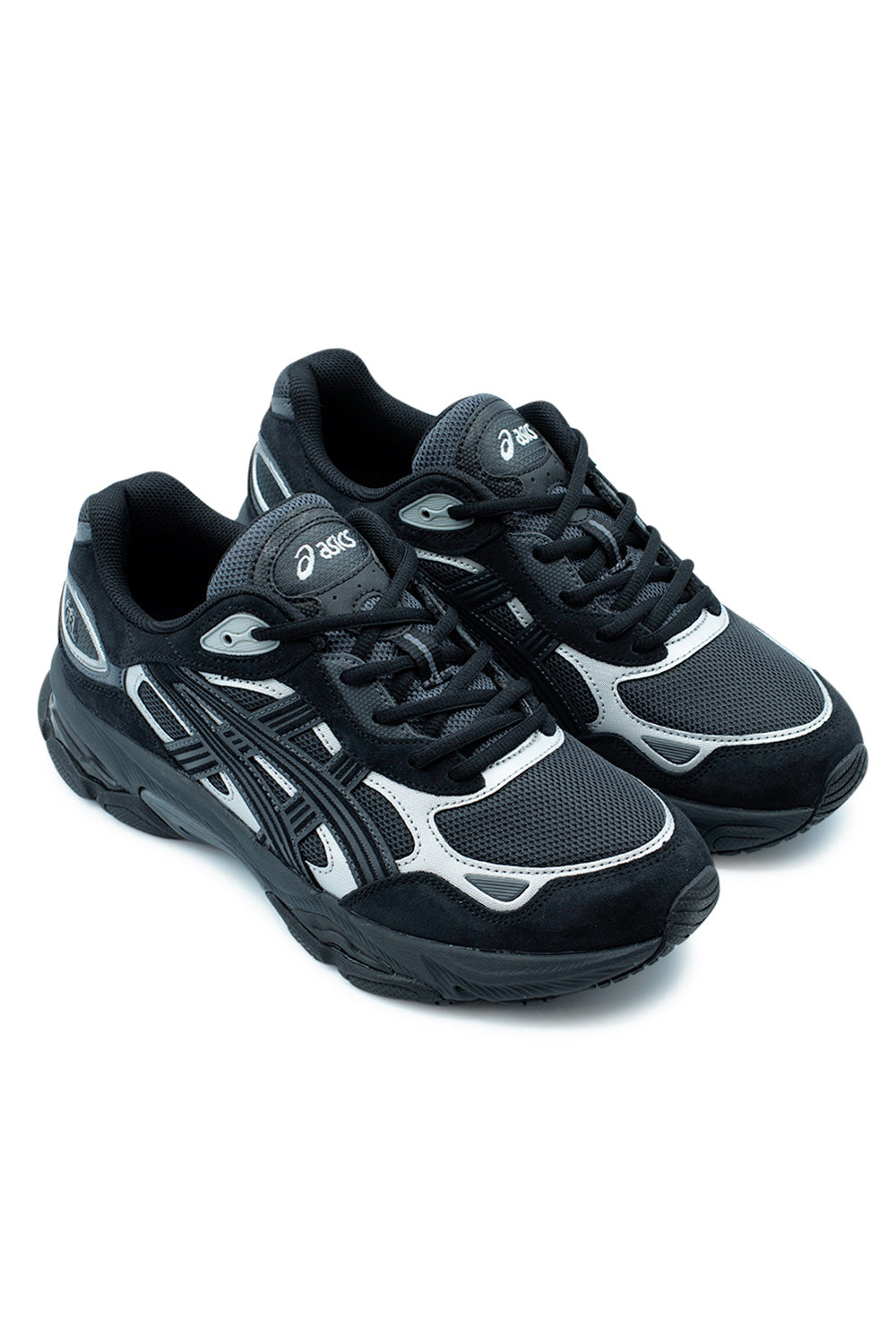 Asics Gel-NYC 2.0 low top sneakers in Graphite Grey Black with archival GEL-1050 inspired upper, chunky outsole and performance-focused everyday comfort