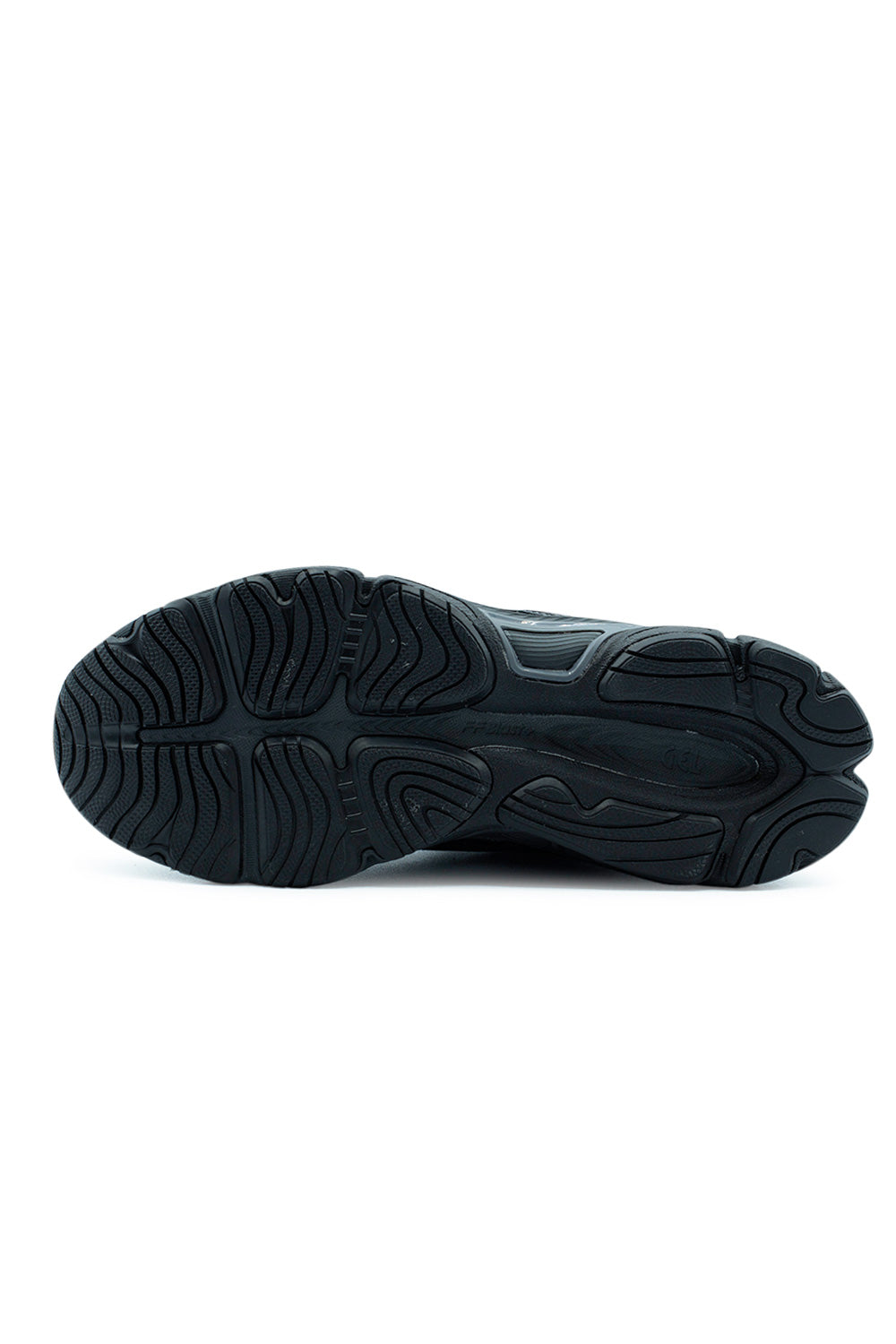 Outsole view of Asics Gel-NYC 2.0 sneaker with durable rubber traction pattern, flex groove construction and lightweight FF BLAST PLUS midsole technology for responsive comfort