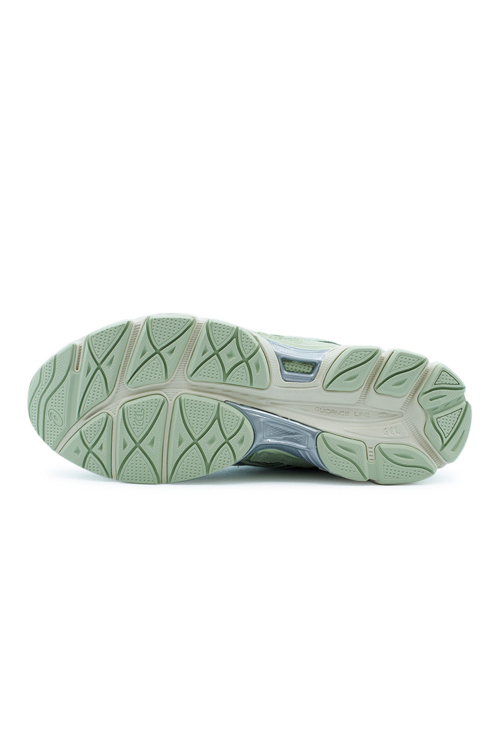 Bottom view of the ASICS Gel-NYC sneaker showcasing grip-focused rubber outsole, stability features and advanced running shoe engineering