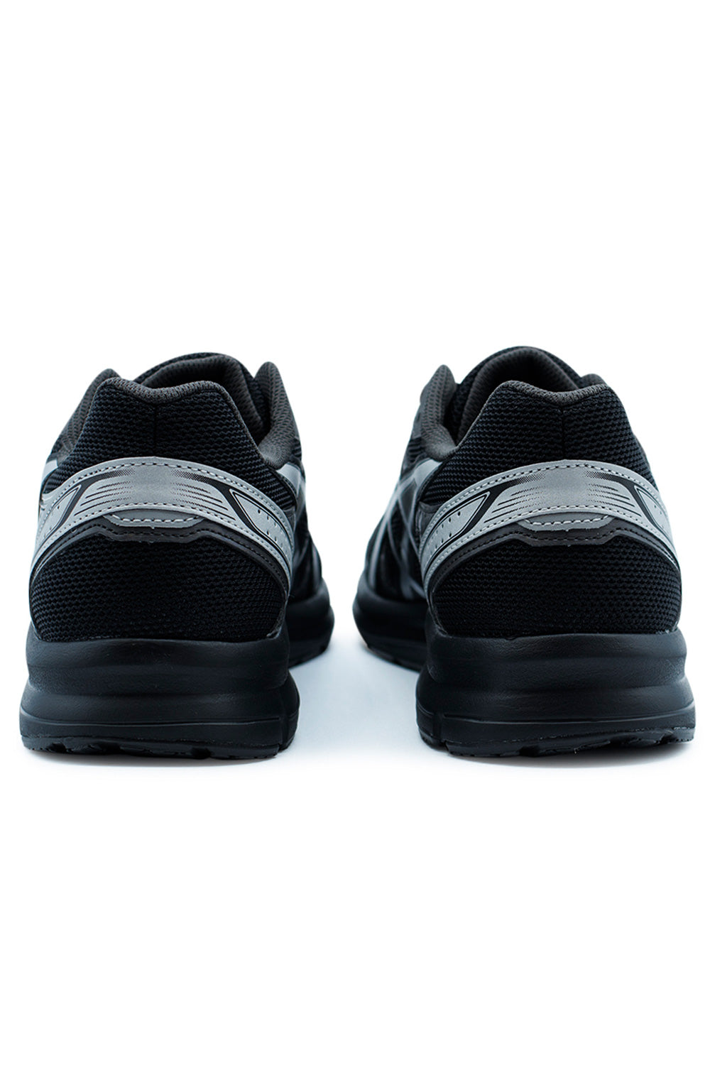 Asics Gos 100S Schwarz/Silber – Sportlicher Schuh mit EVA-Mittelsohle für leichte Dämpfung und effektive Stoßabsorption beim Laufen oder Training.