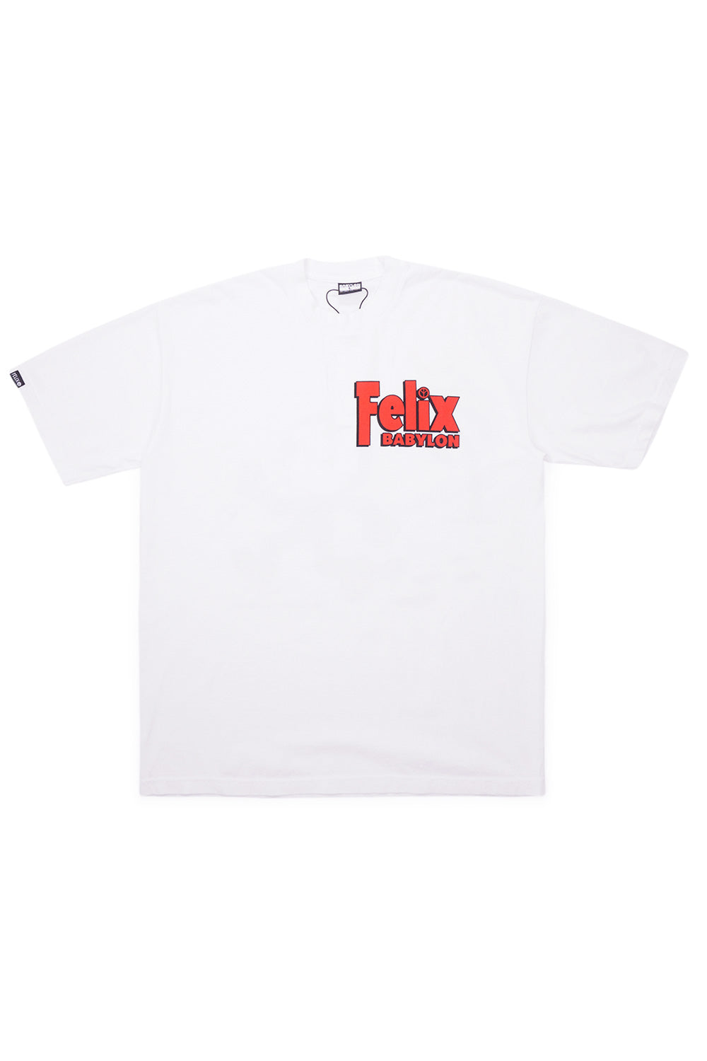 "Vorderansicht des Babylon LA x Felix the Cat Firestarter T-Shirts – urbanes Design mit auffälliger Grafik"