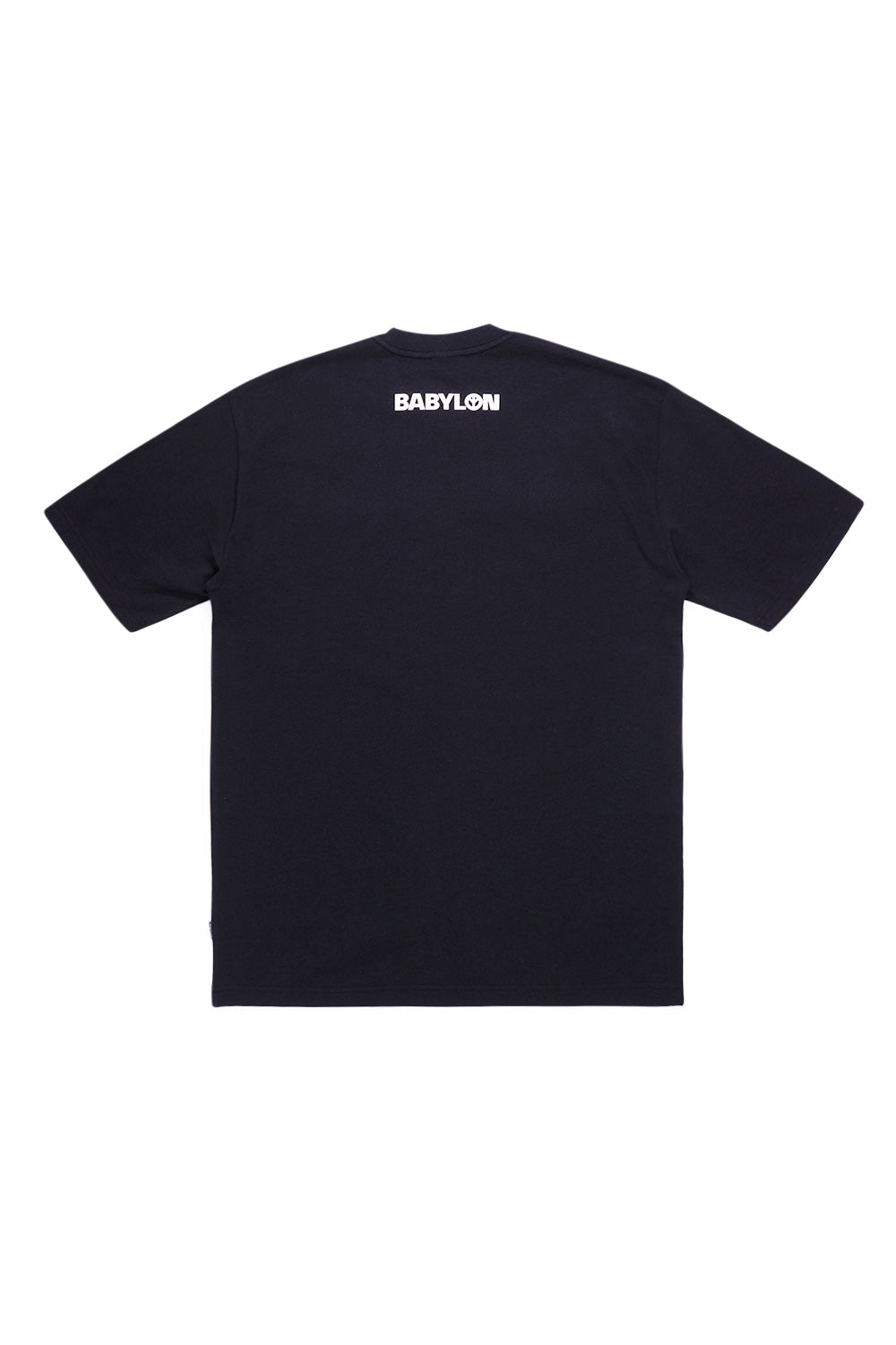 Babylon LA Smile Tee Schwarz – Hochwertiges Oversized-T-Shirt aus 100 % Baumwolle mit strapazierfähigem Stoff und auffälligem Frontprint für urbanen Look.