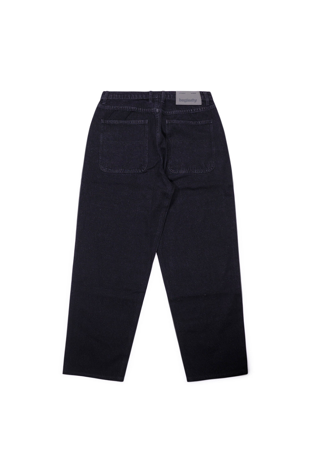 "Rückansicht der Baglady Denim Baggy Jeans – schlichtes Design mit lockerer Passform für den perfekten Streetstyle"