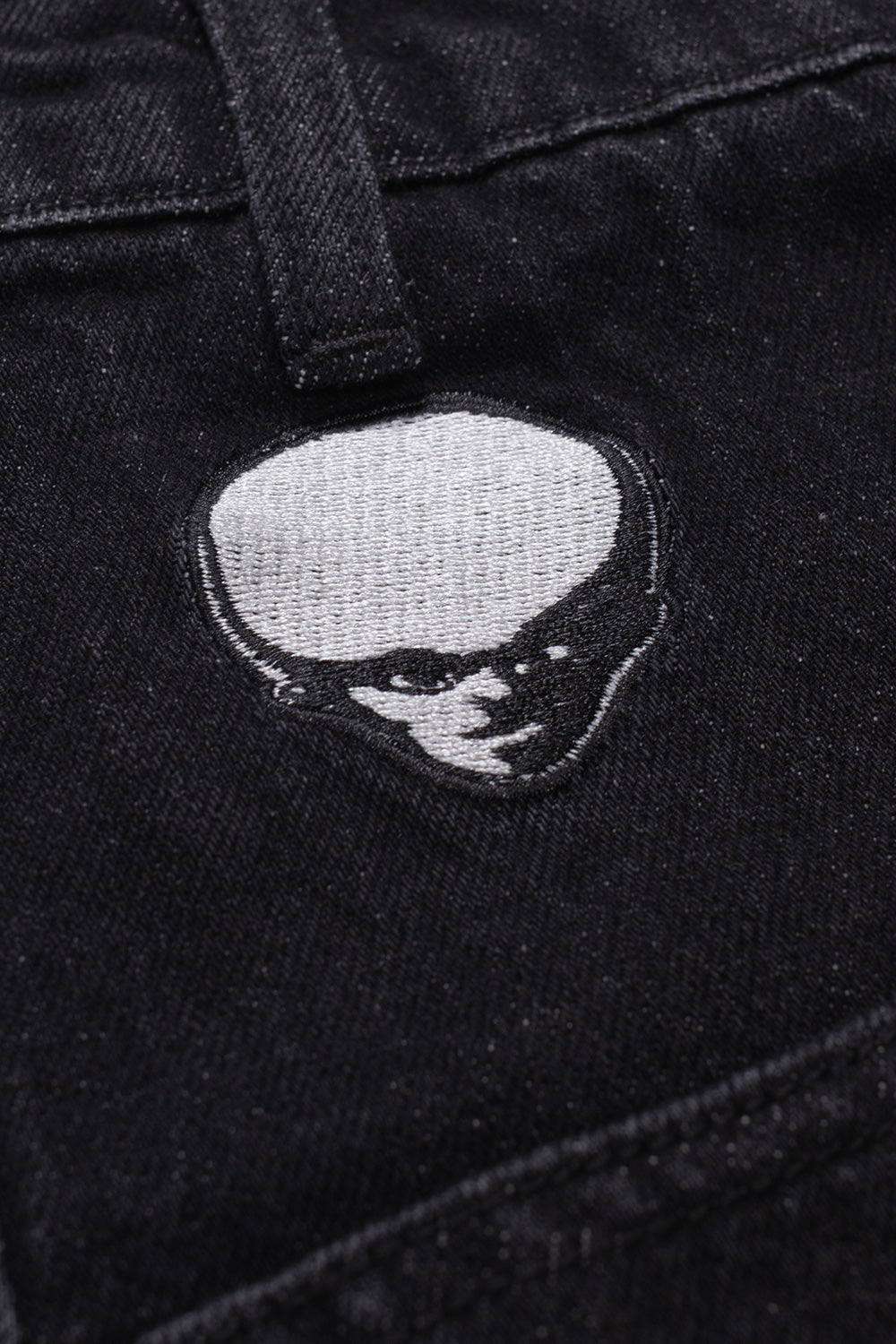 "Baglady Denim Baggy Jeans Schwarz – stylische schwarze Jeans mit Baggy-Cut für einen modernen Look und hohen Tragekomfort"