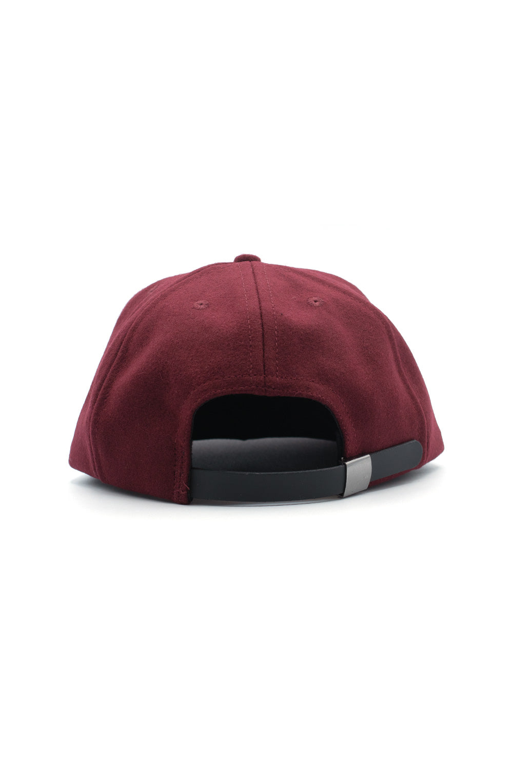 Brain Dead Flannel Classic Logohead 6 Panel Cap Burgundy - BONKERS