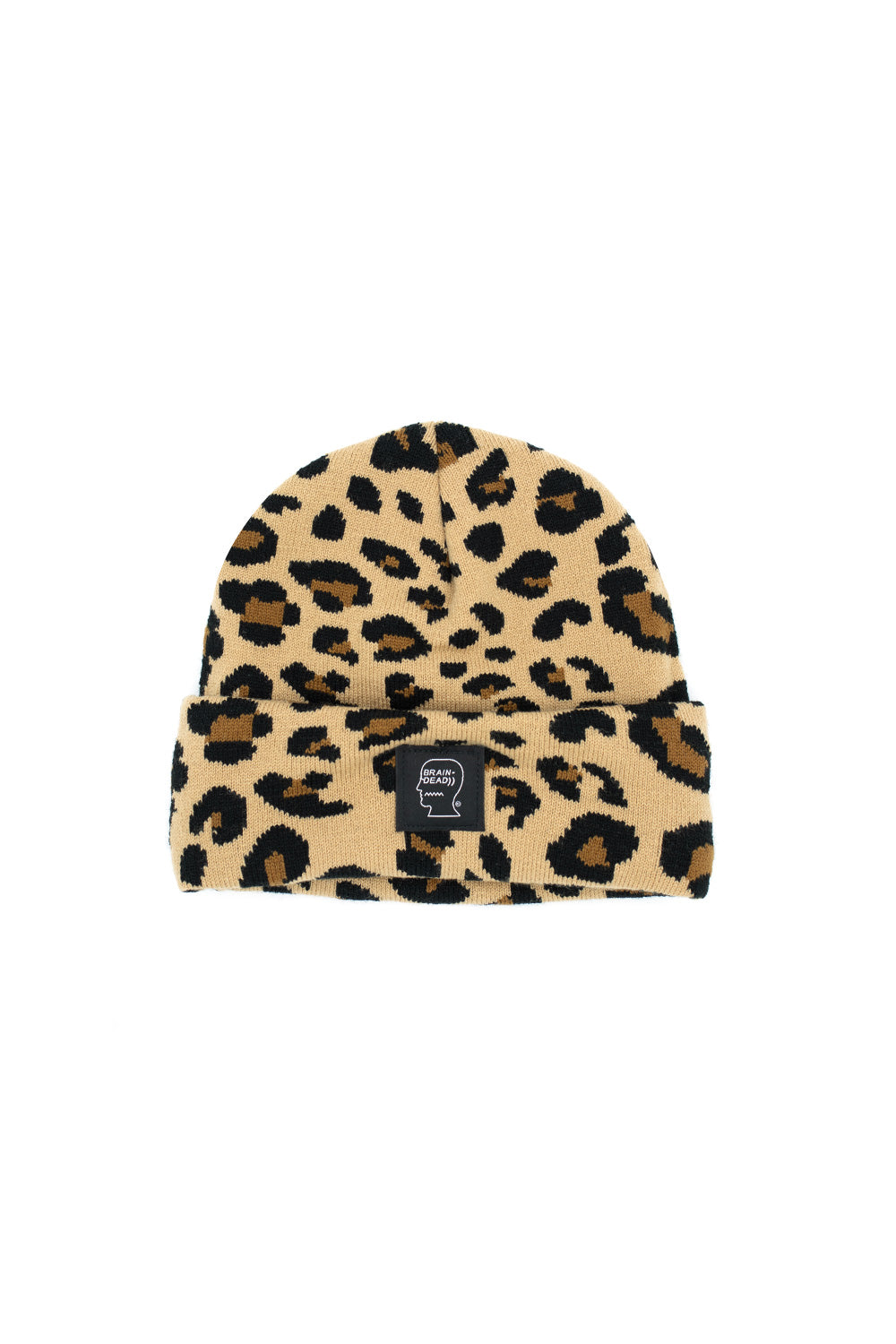 Brain Dead Logohead Beanie Leopard - BONKERS