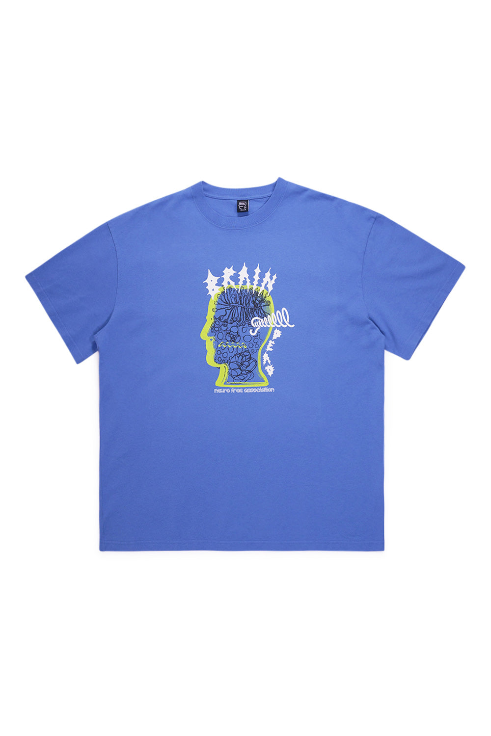 Brain Dead Ringing Ear T-Shirt Blue - BONKERS