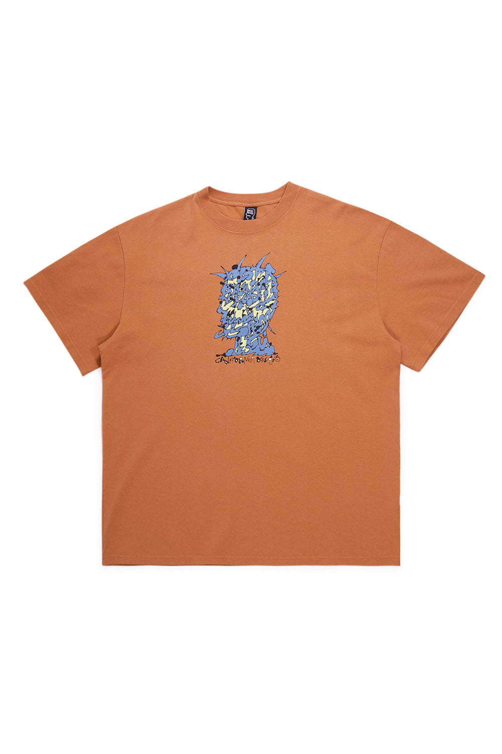 Brain Dead Scrambled Head T-Shirt Cumin - BONKERS