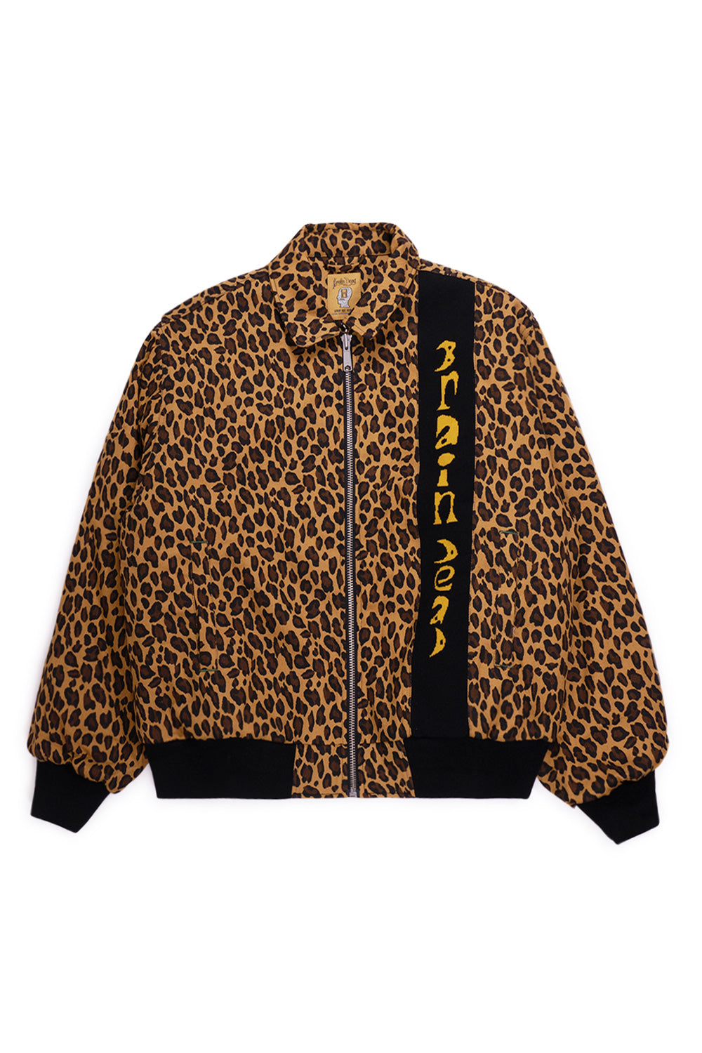 Brain Dead Twill Flight Jacket Leopard – Boxy geschnittene Fliegerjacke mit Steppfutter, elastischen Bündchen und markantem Leopardenmuster.