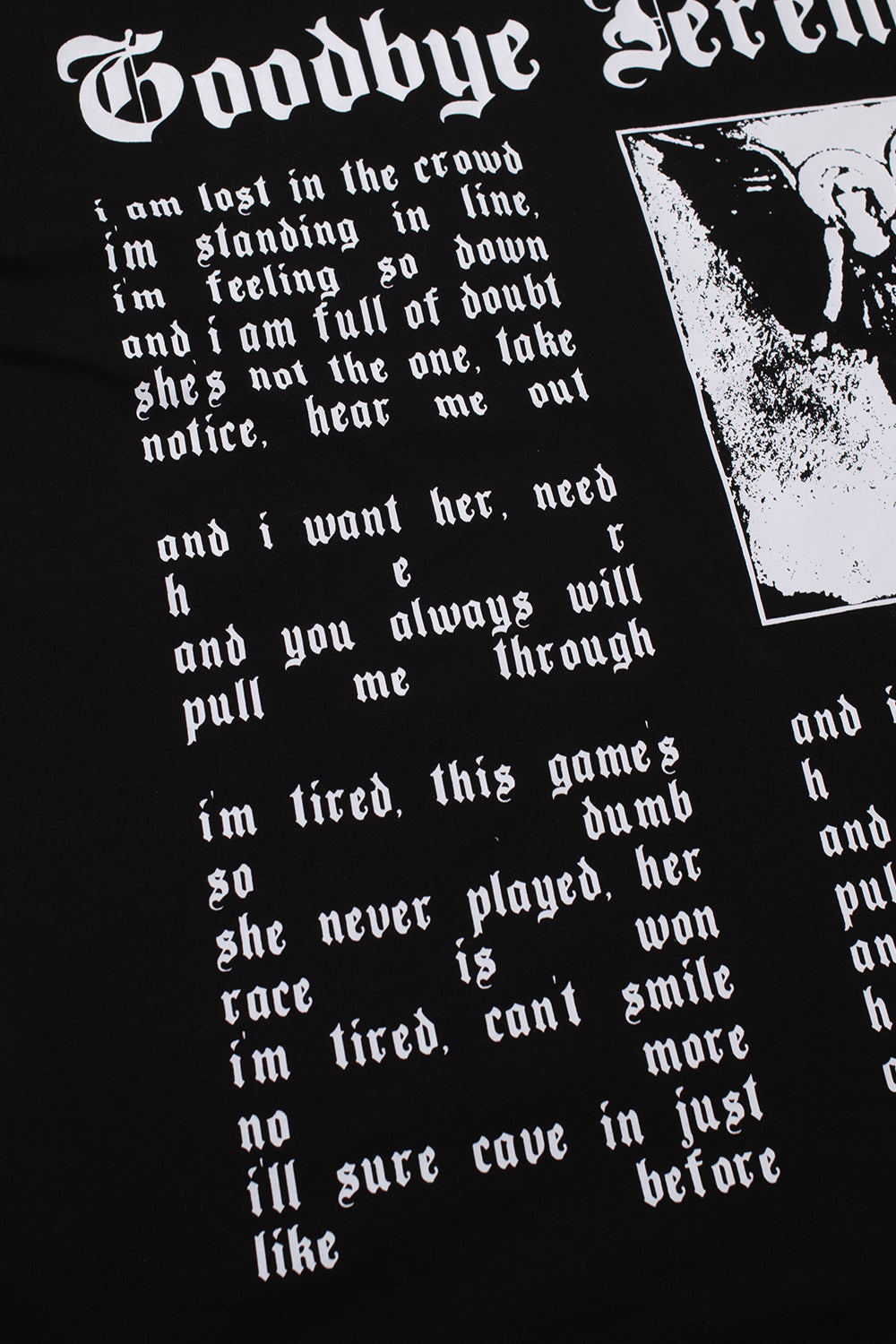 Bye Jeremy Angela T-Shirt Black