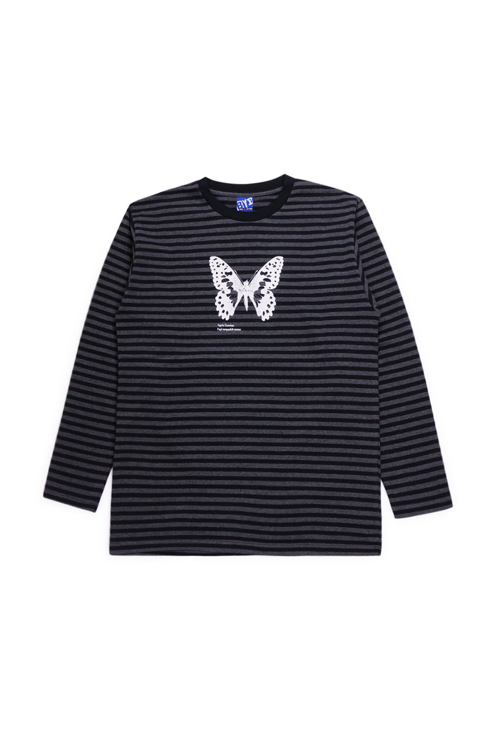 Bye Jeremy Butterfly Stripes Longsleeve Black | BONKERS