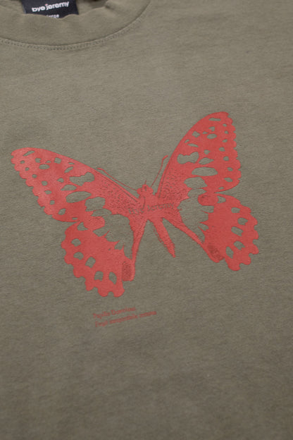 Bye Jeremy Butterfly T-Shirt Army - BONKERS