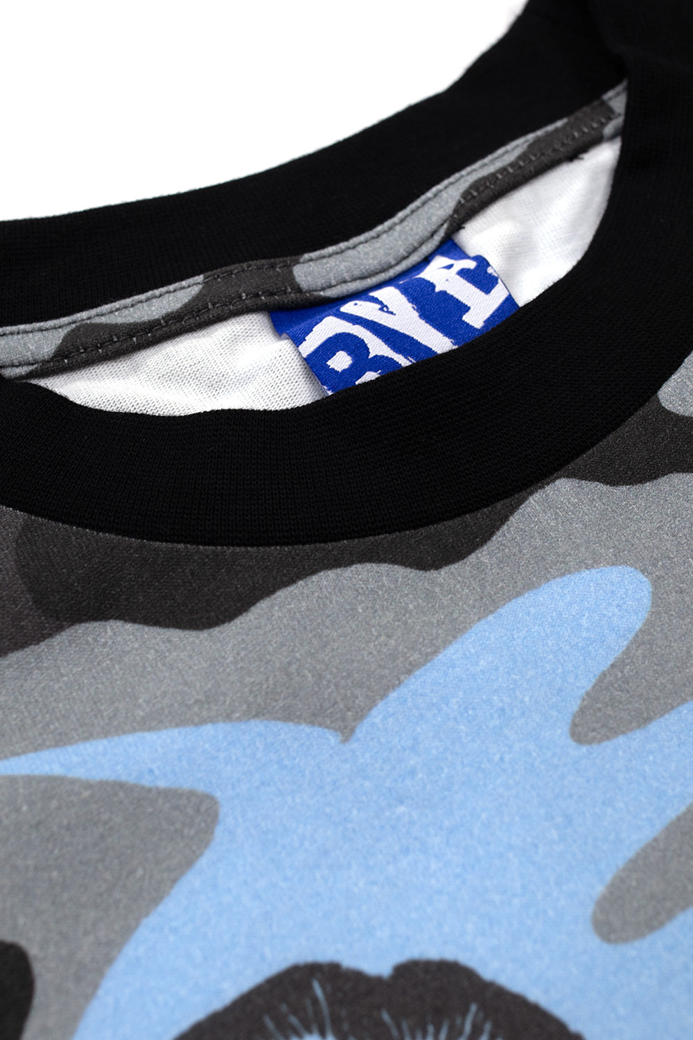 Bye Jeremy Camo T-Shirt Blue