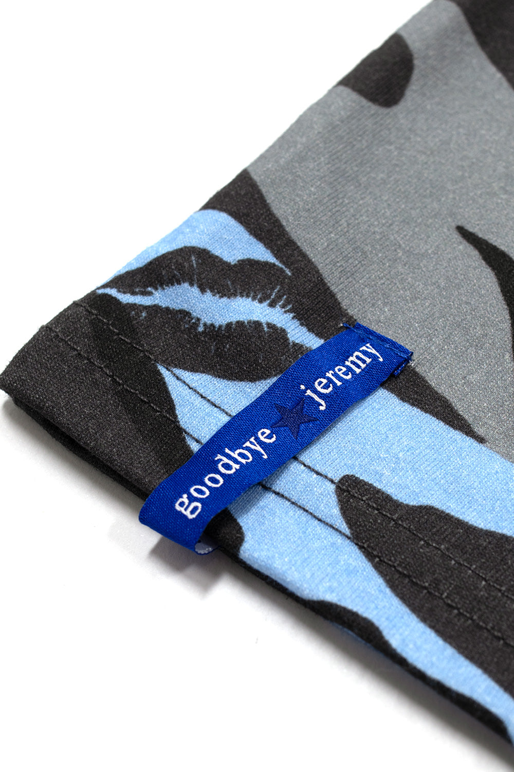 Bye Jeremy Camo T-Shirt Blue