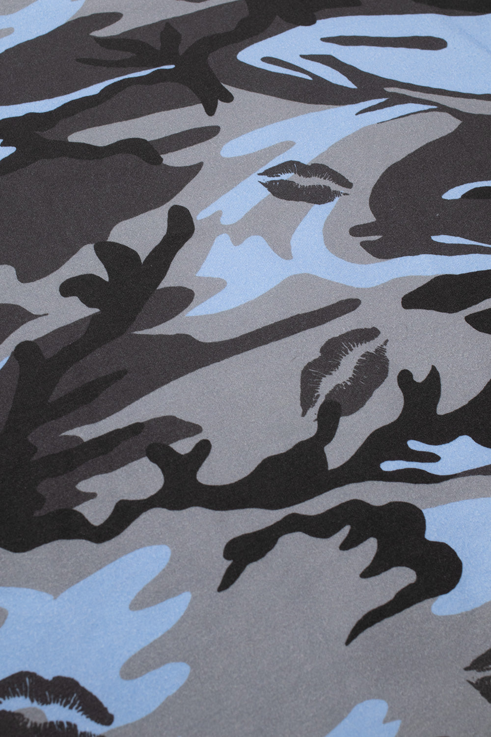 Bye Jeremy Camo T-Shirt Blue