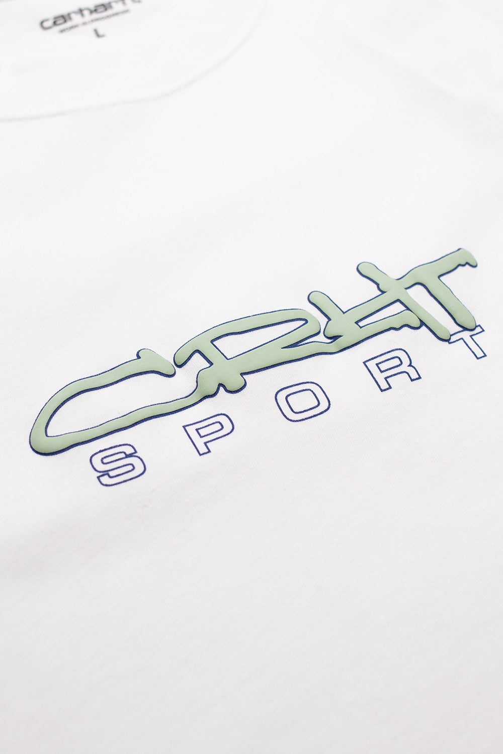 Weißes Carhartt WIP Lyntos T-Shirt – Boxy Fit T-Shirt aus 100% Bio-Baumwolle mit auffälligem Grafikdruck auf der Vorderseite