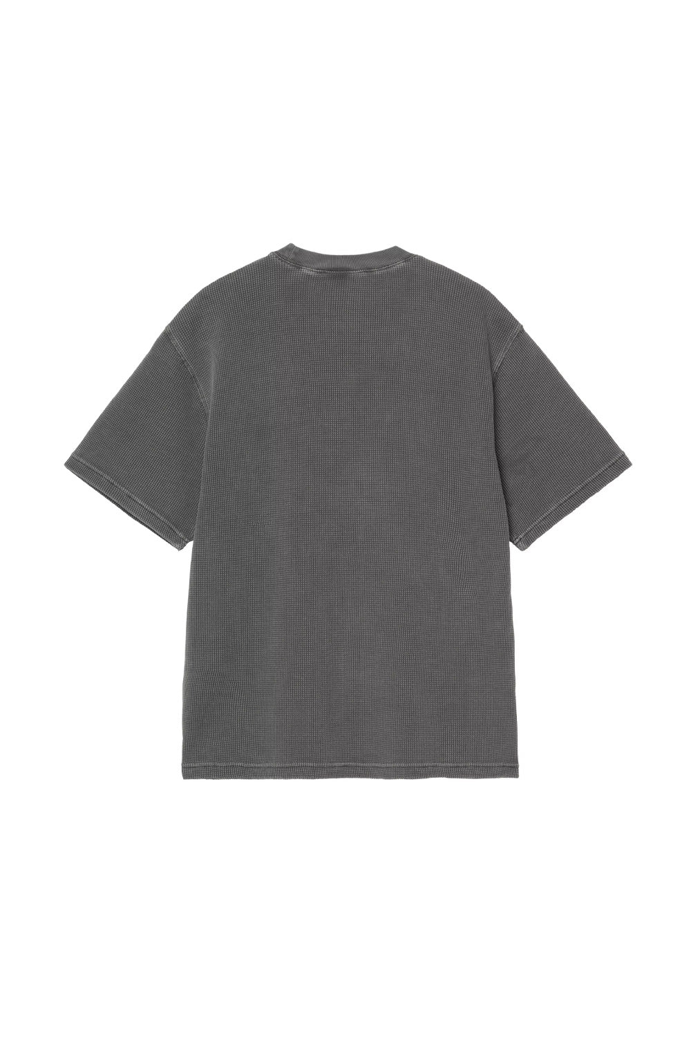 Carhartt WIP Nelson Waffle T-Shirt Black (Garment Dyed) - BONKERS