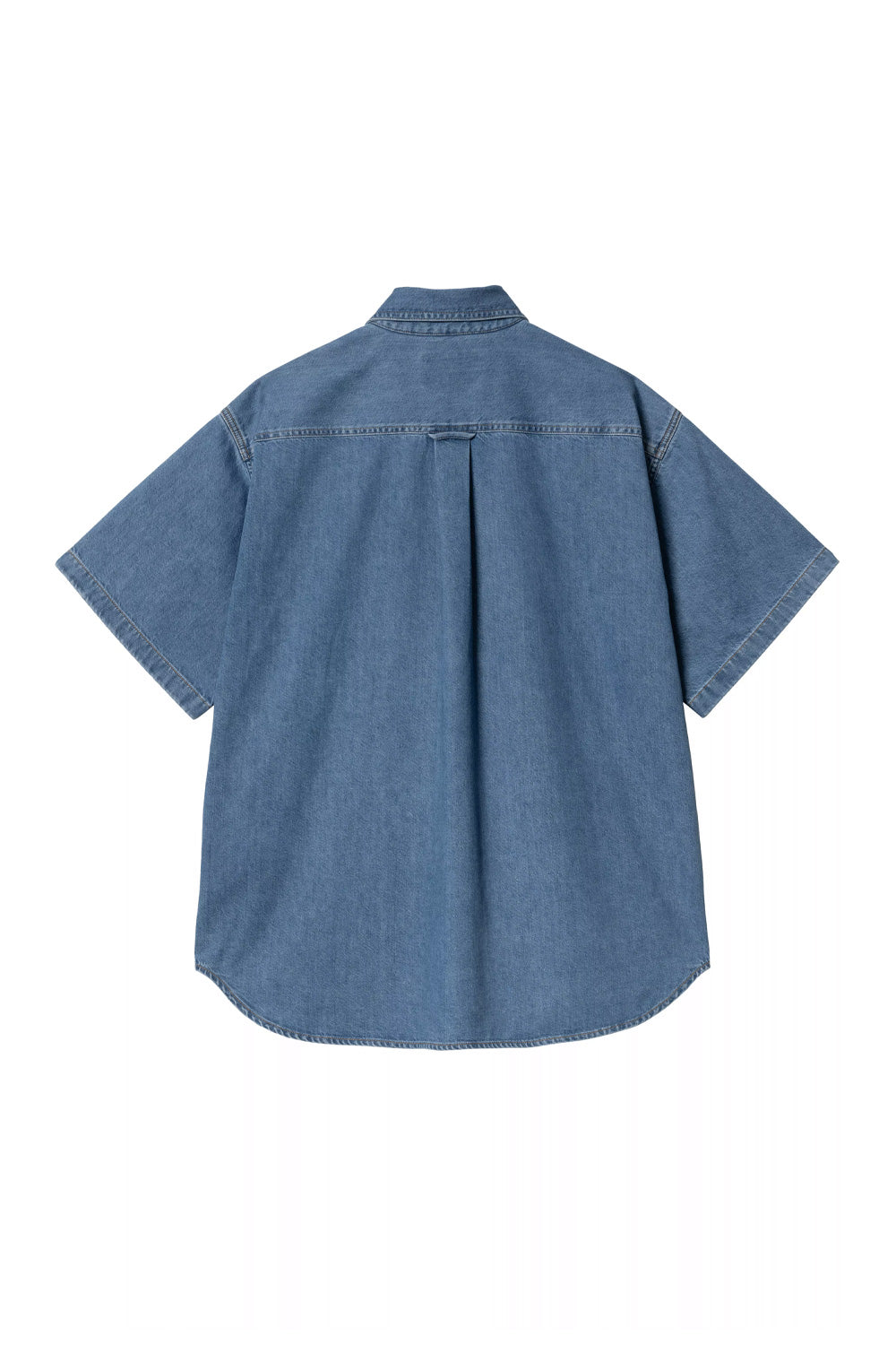 Carhartt WIP S/S Lucas Shirt Blue (Stone Washed) - BONKERS