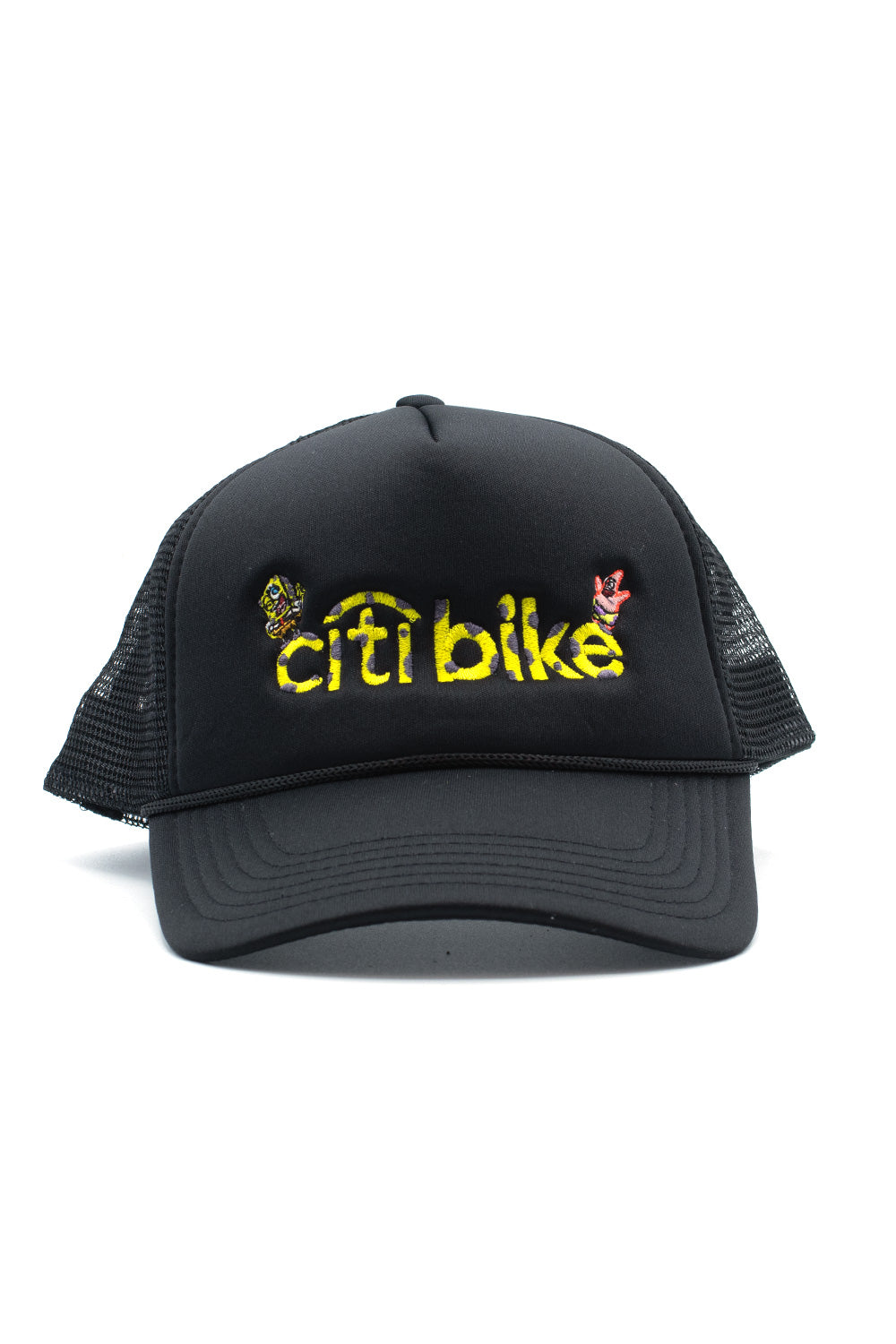 "Citibikeboys Bob Trucker Cap in Schwarz – stylische Baseballkappe im Trucker-Design mit auffälligem Citibikeboys-Logo"