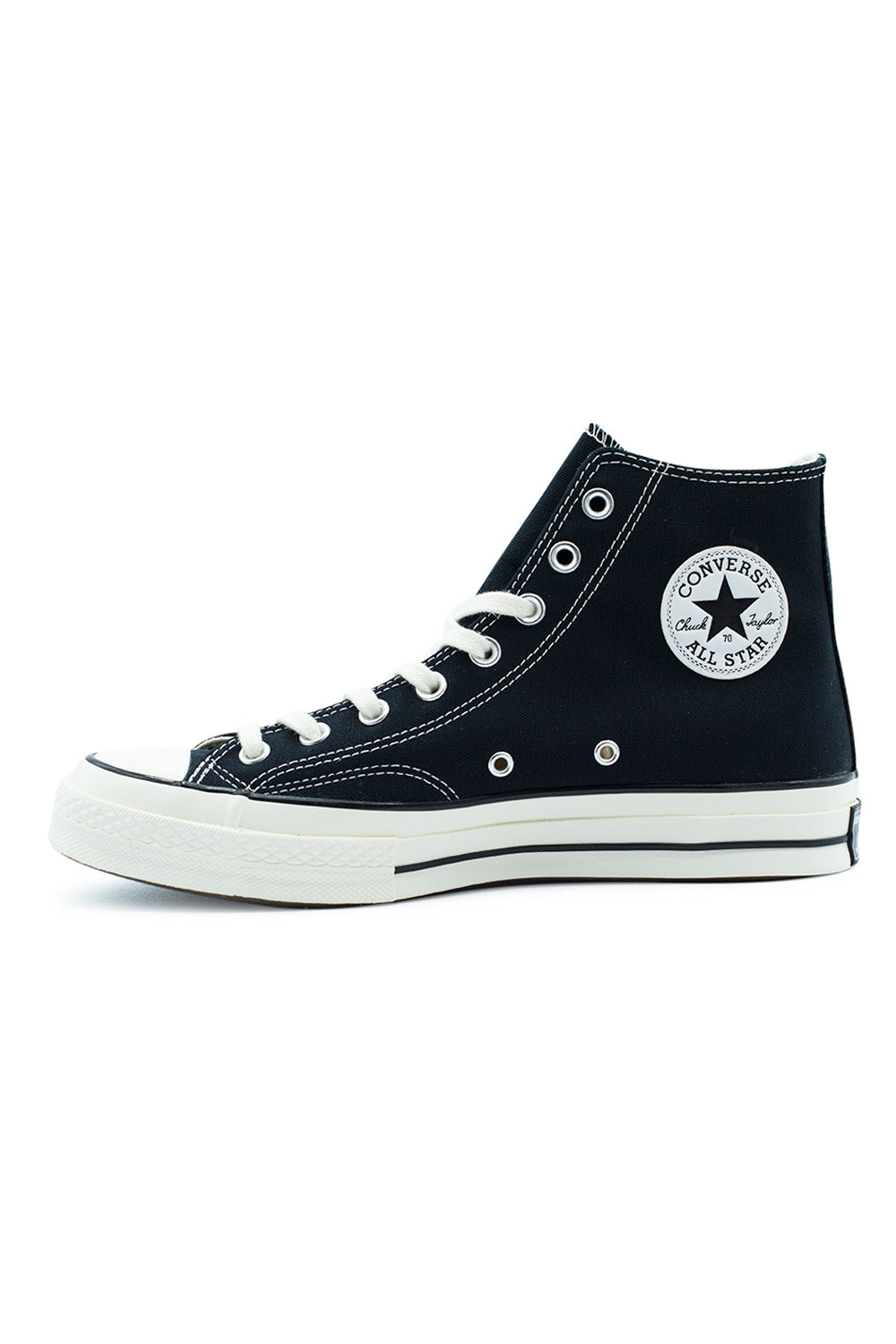 "Converse Chuck 70 Hi Black – Kultige High-Top-Sneaker mit kontrastierender Egret-Sohle"