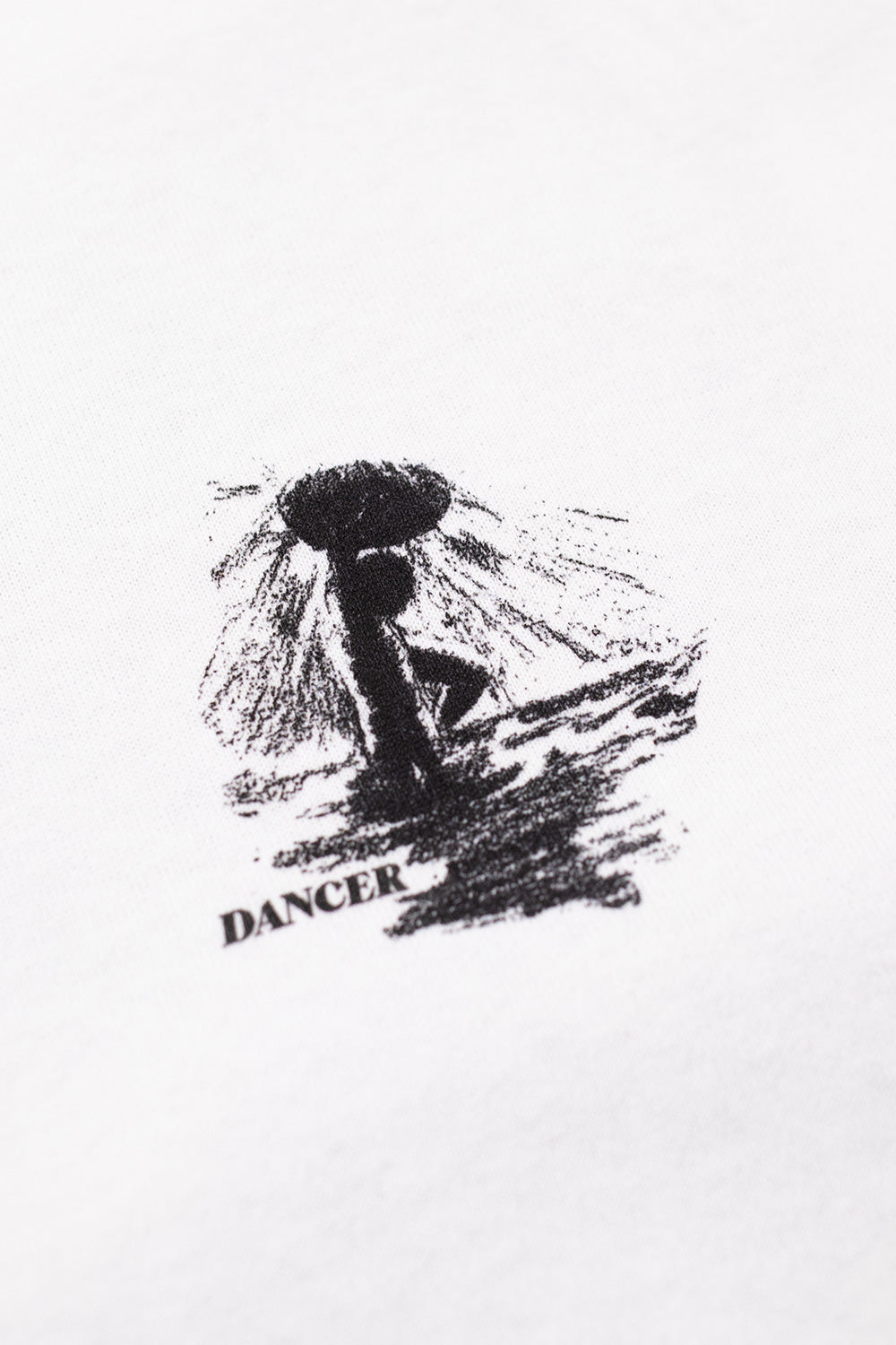 Dancer Waterfall T-Shirt White - BONKERS