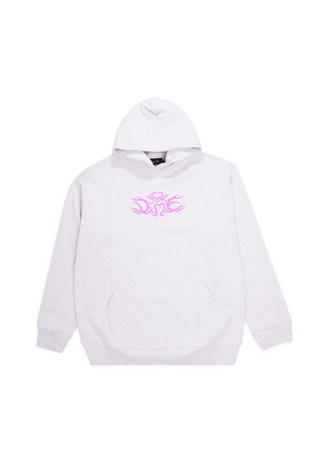 Dime Baby Fresh Hoodie Ash – Grauer Kapuzenpullover mit farbigem Front-Print und lässigem Fit