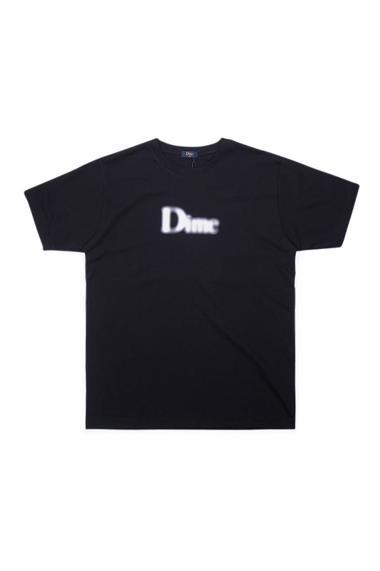 Dime Classic Blurry T-Shirt Black - BONKERS