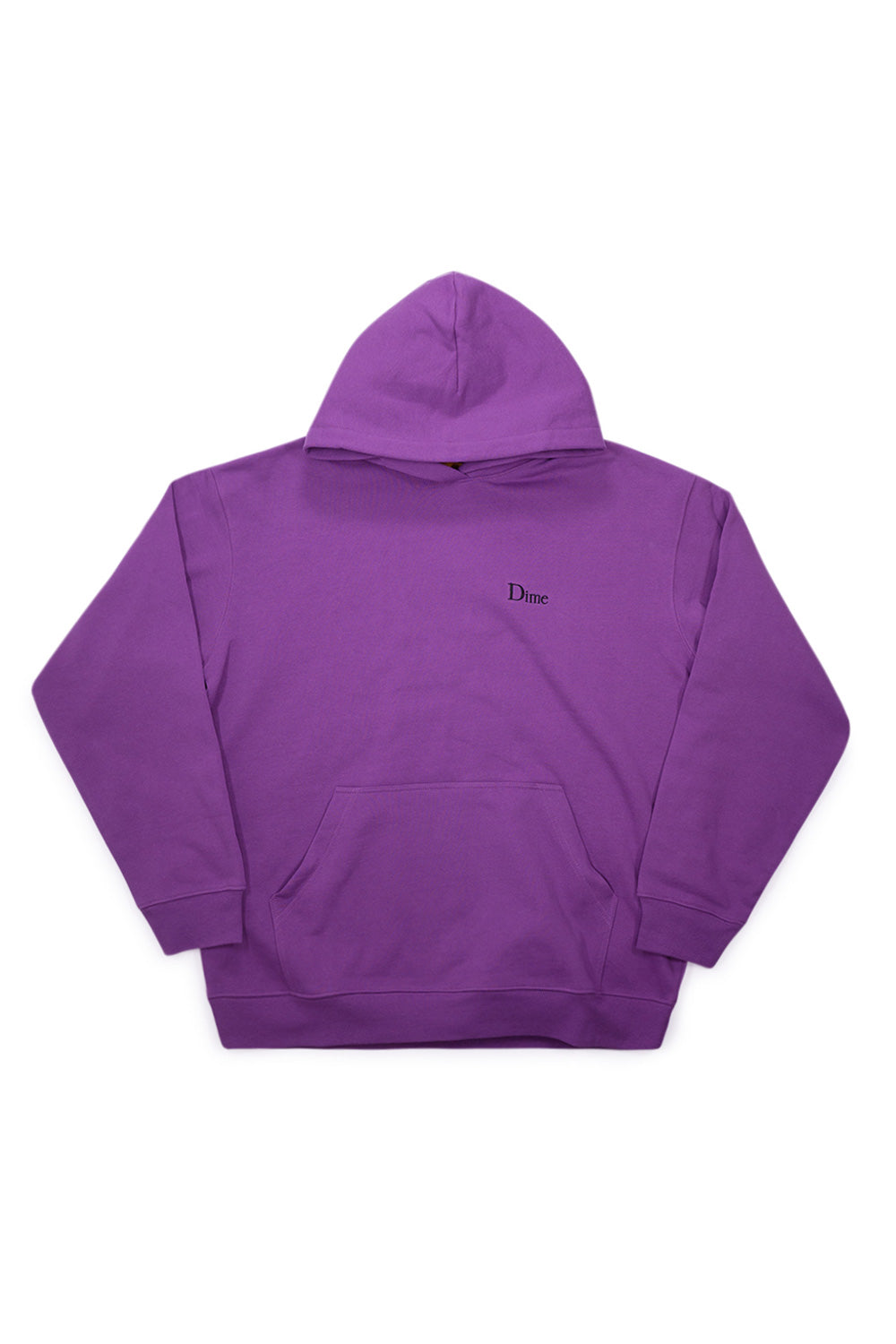 Dime Classic Small Logo Hoodie in Violett – stilvolle Kapuzenjacke mit kleinem Logo für modernen Streetwear-Look