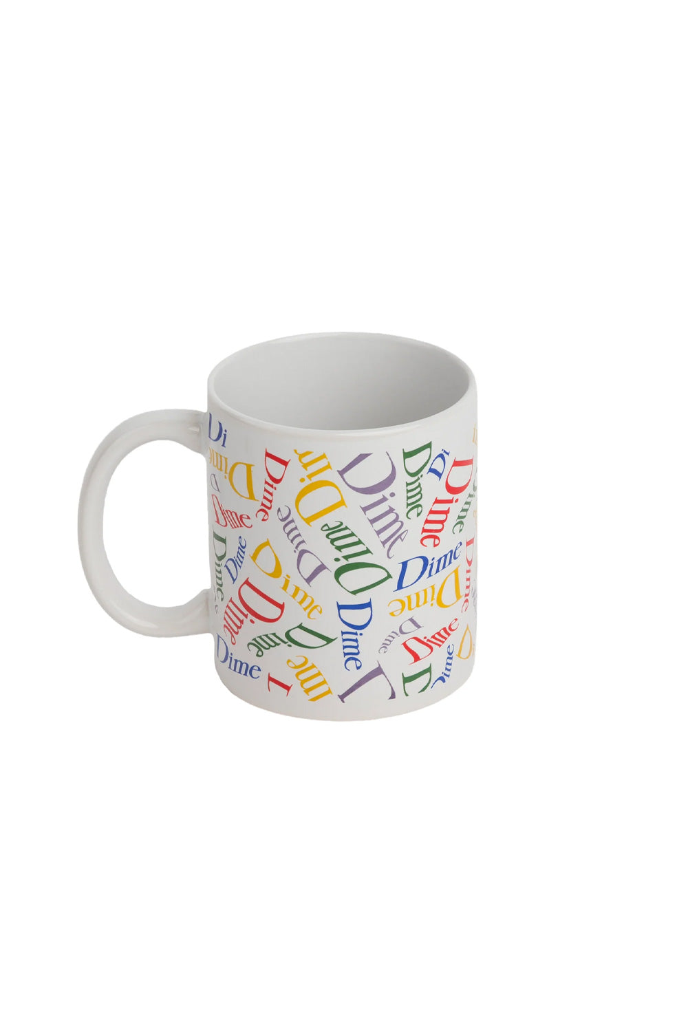 Dime Haha Coffee Cup White – eleganter weißer Kaffeebecher mit minimalistischer Grafik für den modernen Lifestyle