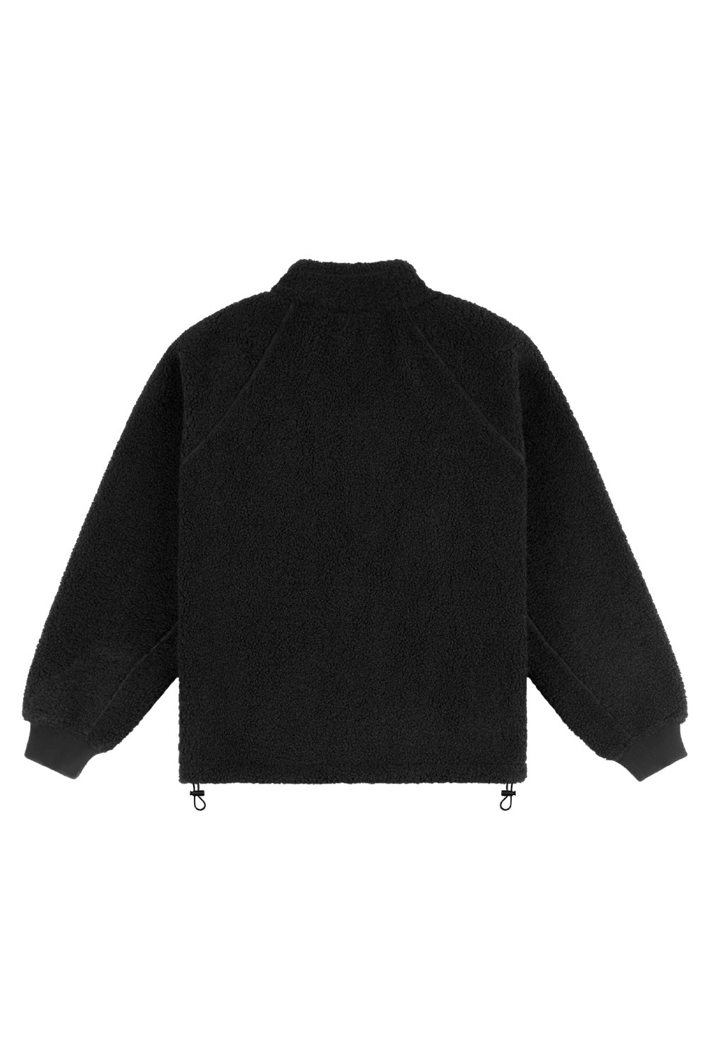 Dime Polar Fleece Sherpa Zip Black - BONKERS