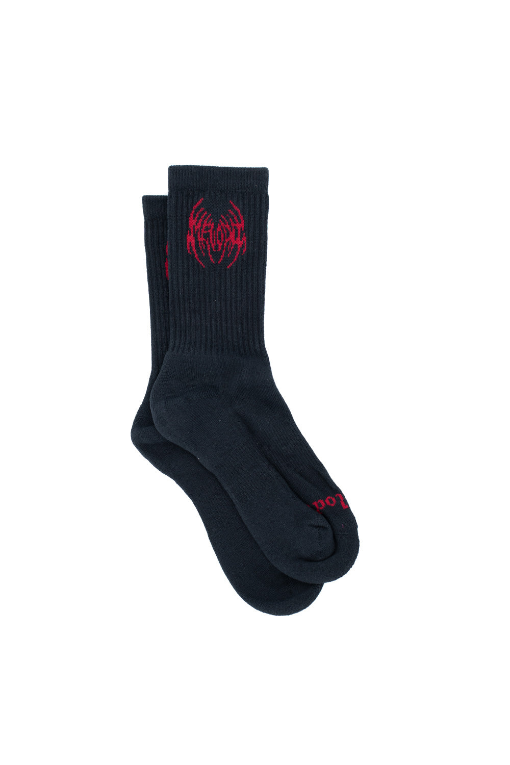 "EC Melodi Cushioned Logo Socks in Black – bequeme Sportsocken mit gepolsterter Sohle und kontrastierendem Logo-Print"