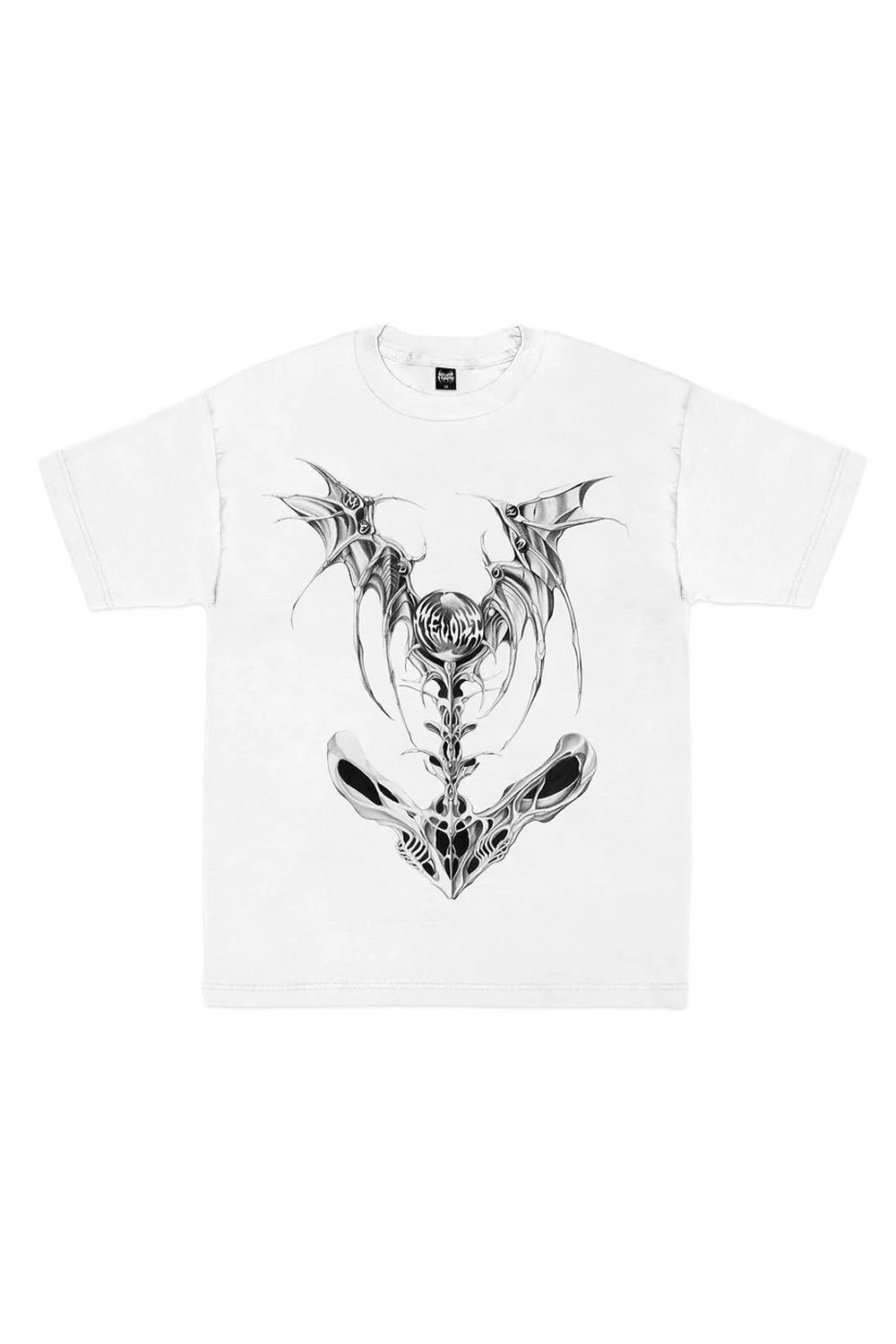 EC Melodi Exoskeleton T-Shirt White - BONKERS